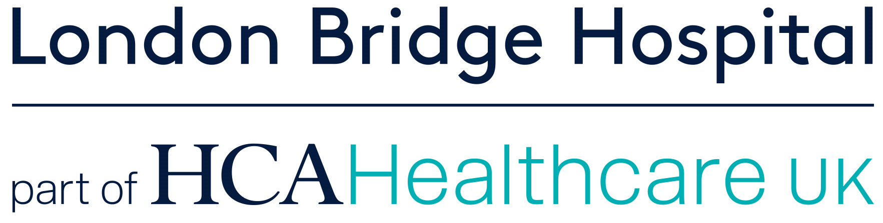 London Bridge Hospital logo on a white background.